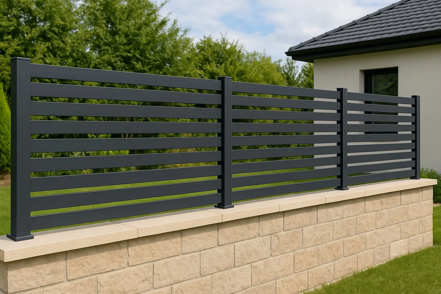 Vente et pose de Clôture sur muret sur Châteaugiron, Domloup, Rennes et sur le département d'Ille et Vilaine