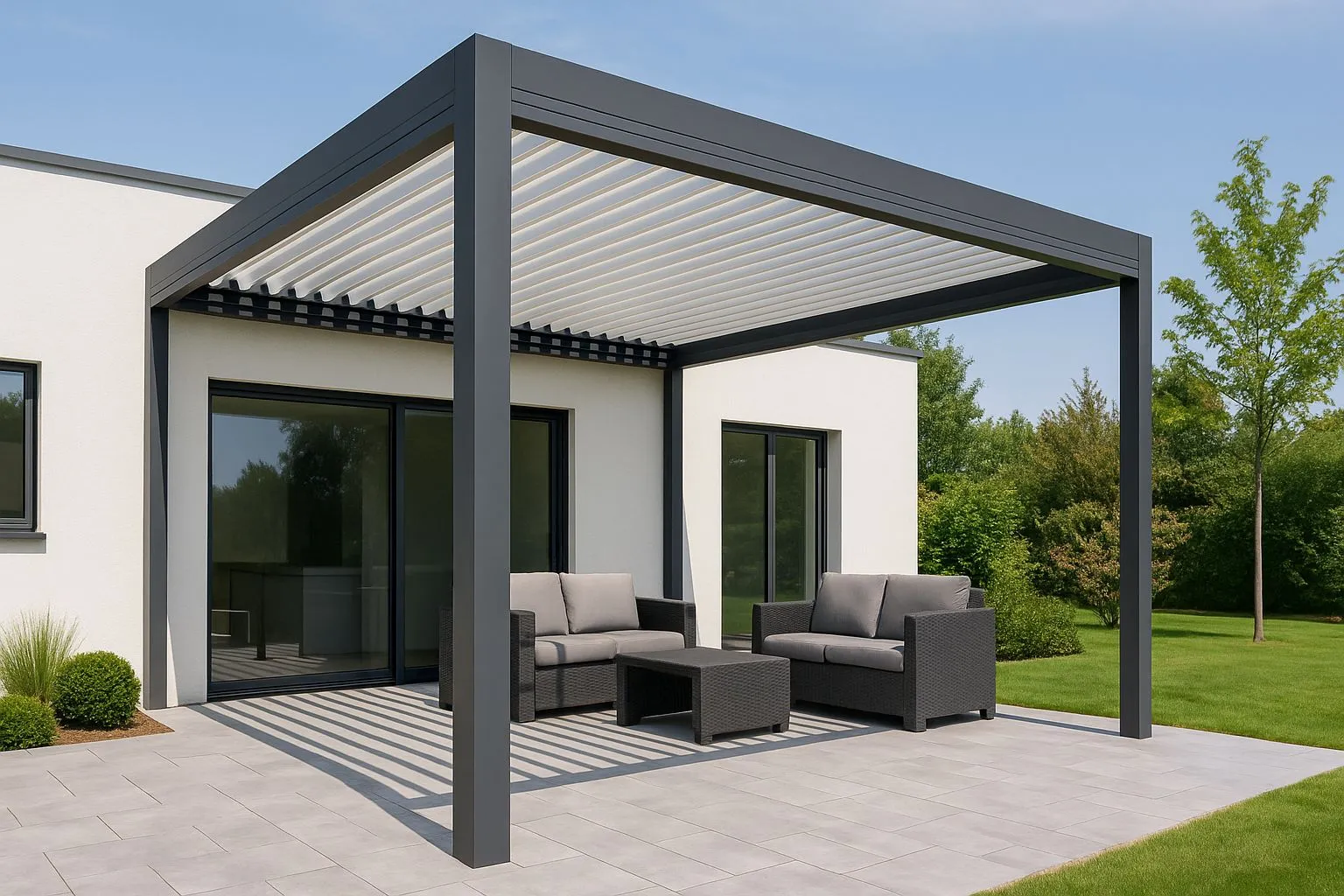 Vente et pose de Pergola sur Châteaugiron, Domloup, Rennes et sur le département d'Ille et Vilaine