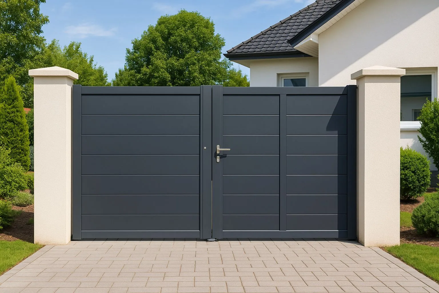 Vente et pose de Portail battant sur Châteaugiron, Domloup, Rennes et sur le département d'Ille et Vilaine