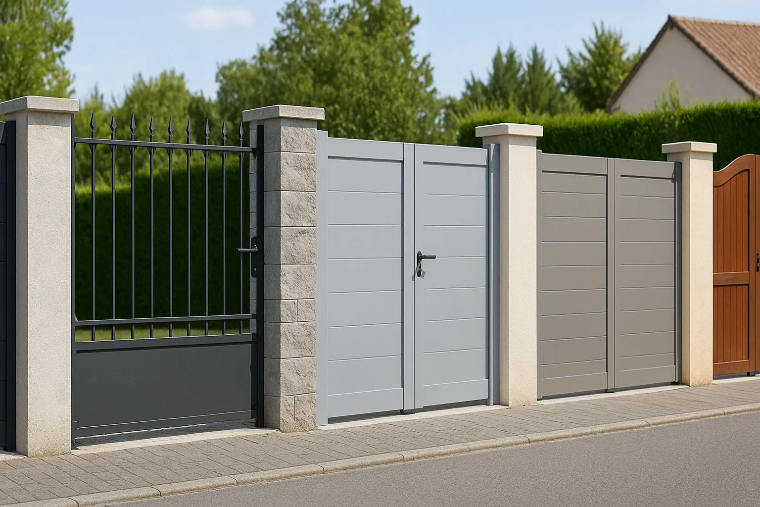 Portail , vente et pose sur Chateaugiron, Domloup, Rennes et le departement 35